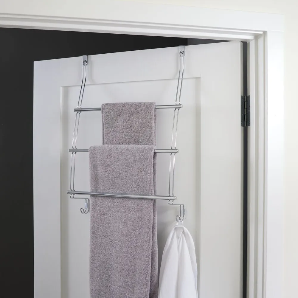 Classico Over Shower Door Towel Rack 3 Chrome