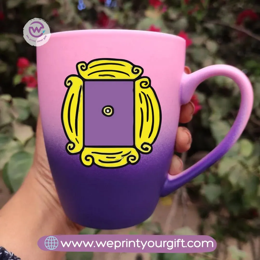 Colored Ceramic Mug- Friends