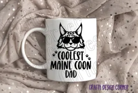 Coolest Maine Coon Dad mug, Cat Dad