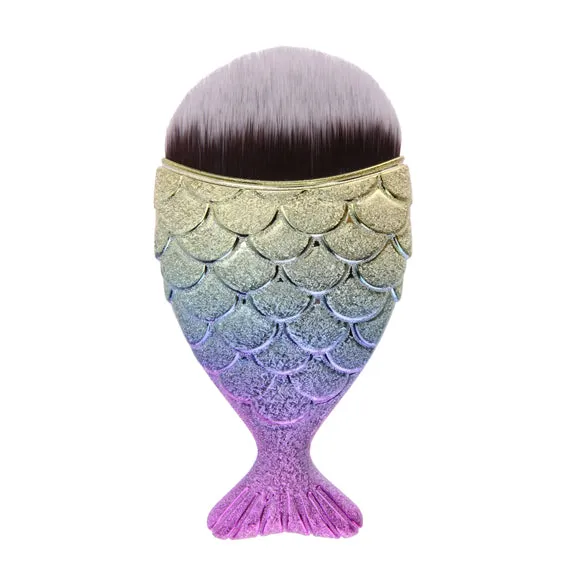 Cosmetic Mermaid Brush Professional Powder Mermaid Makeup Brushes Set Maquiagem Foundation Contour Fish Brush Make Up Tool Kits