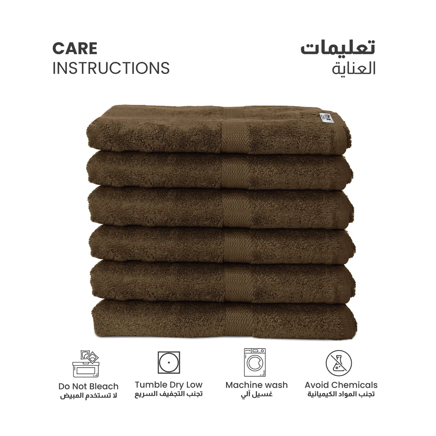 Cotton Bath Sheet 100x150 CM 6 Piece Set-Soft Feel, Quick Dry, Highly Absorbent Durable Towels