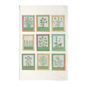 Cotton Tea Towel - Book of Herbs