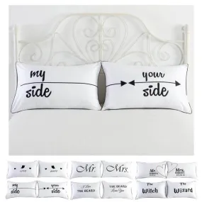 Couple Cute Bedding Pillow Cases