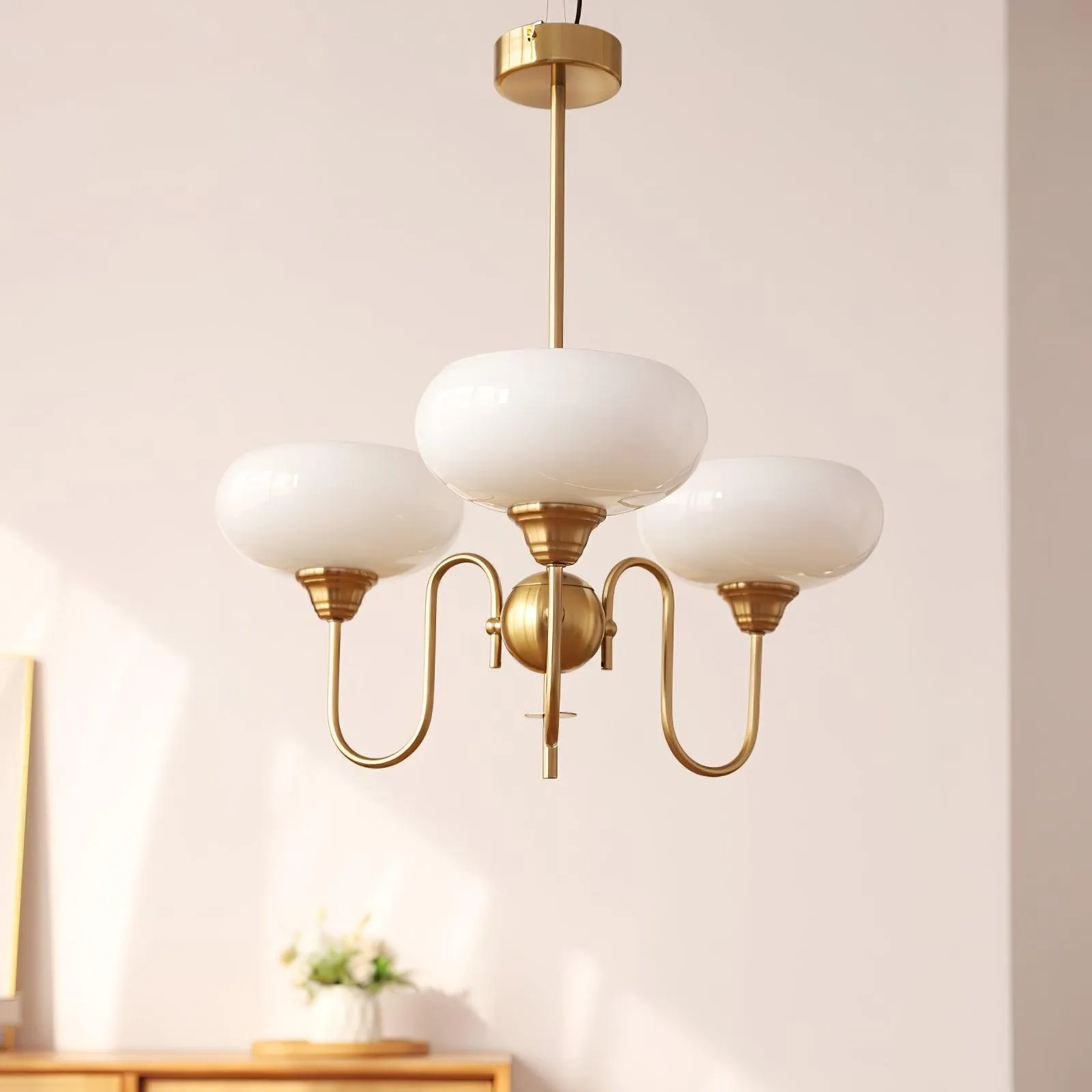 Creamy Persimmon Chandelier