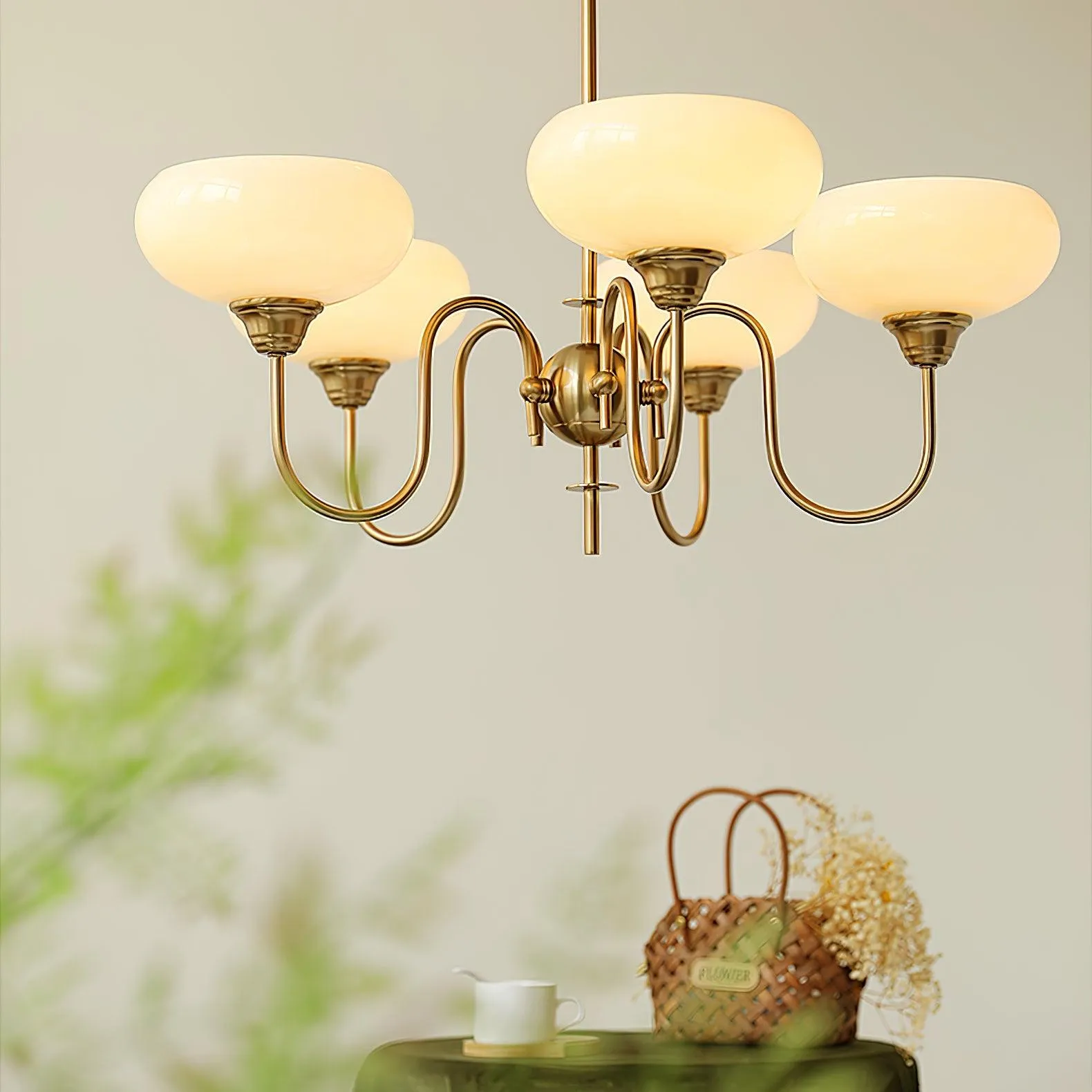 Creamy Persimmon Chandelier