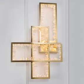 Creative Design Living Room Crystal Wall Lights Modern Gold Bedroom Sconce