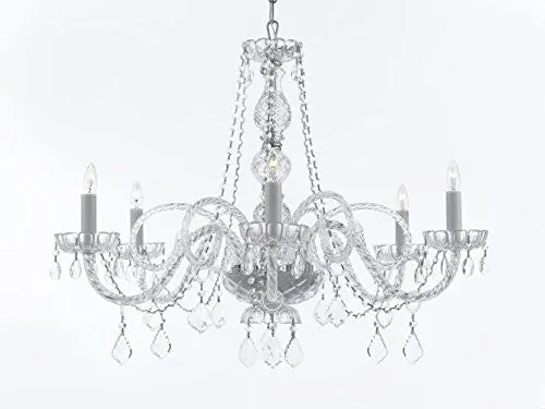 Crystal Chandelier Lighting H27" X W32" - G46-B67/385/6