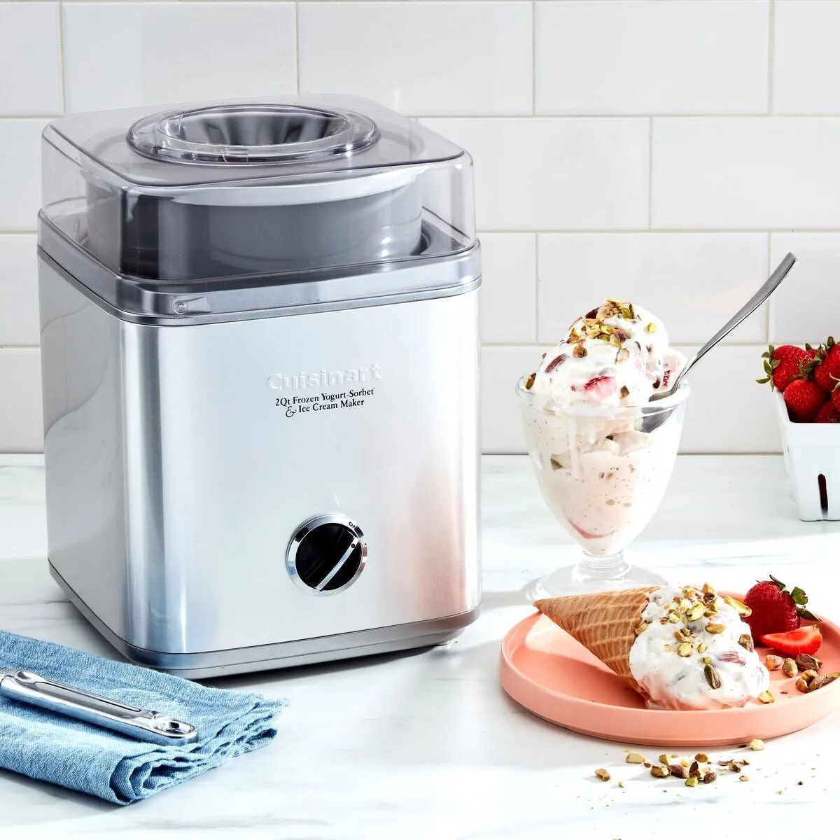 Cuisinart Pure Indulgence®  2-Qt Frozen Yogurt, Sorbet & Ice Cream Maker (B. Chrome)