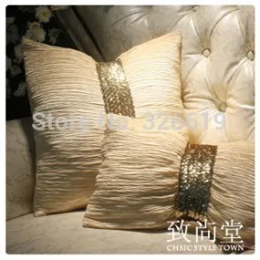 Cushion Set Luxury Ruffle Paillette Butterfly Cushion Cover