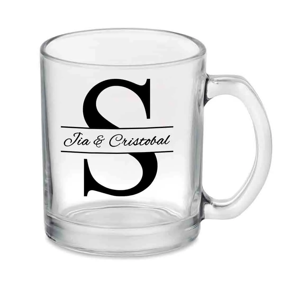 Customized Coffee Glass Mug - Full Name