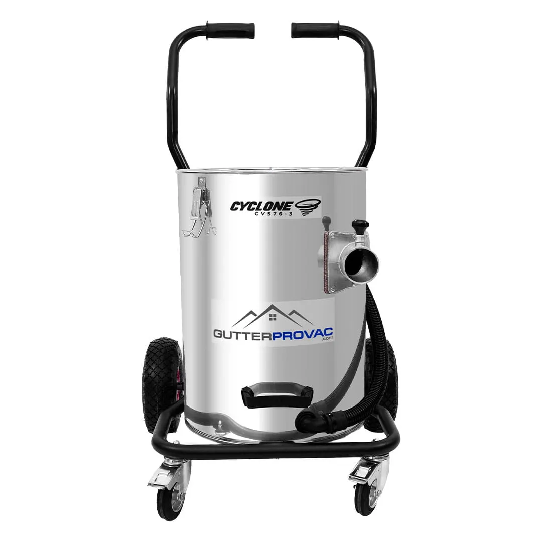 Cyclone II 3600W Stainless Steel 20 Gallon Tank Commercial Gutter Vacuum