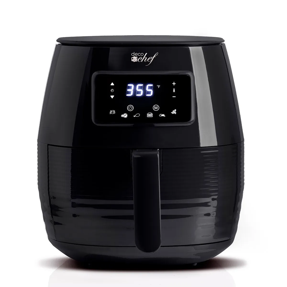 Deco Chef Digital 5.8QT Electric Air Fryer For Healthy Frying - Black - Refurbished