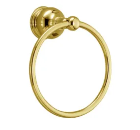 Delta 74046-PB Traditional Bath Towel Ring Polished Brass Finish