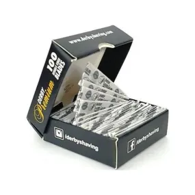 Derby Premium Single Edge Half Blades - 100 Blades