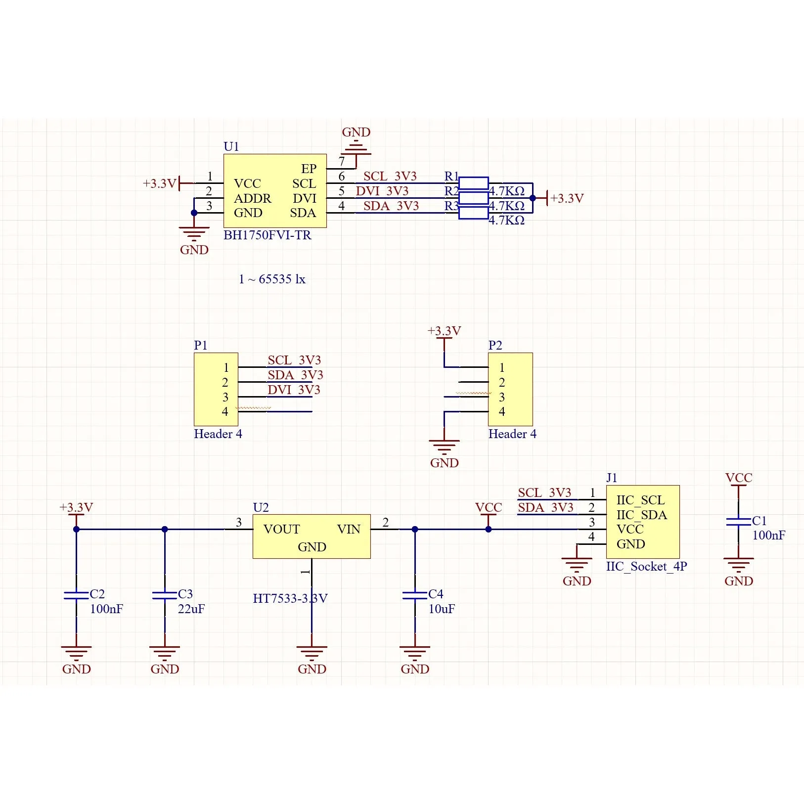 Dlight Unit - Ambient Light Sensor (BH1750FVI-TR)