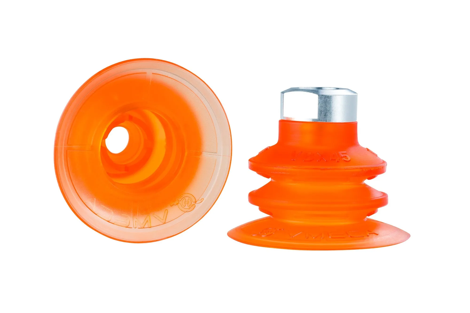 DOUBLE BELLOW CLEAT VACUUM CUP ONLY - 45MM DIA - POLYURETHANE