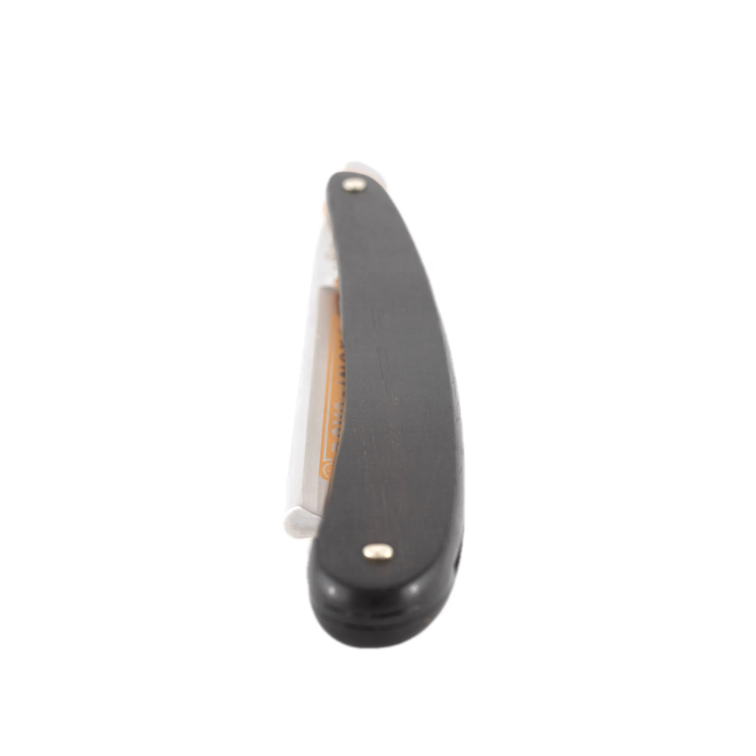 Dovo - Inox Straight Razor, Ebony Handle, Round Point 5/8"