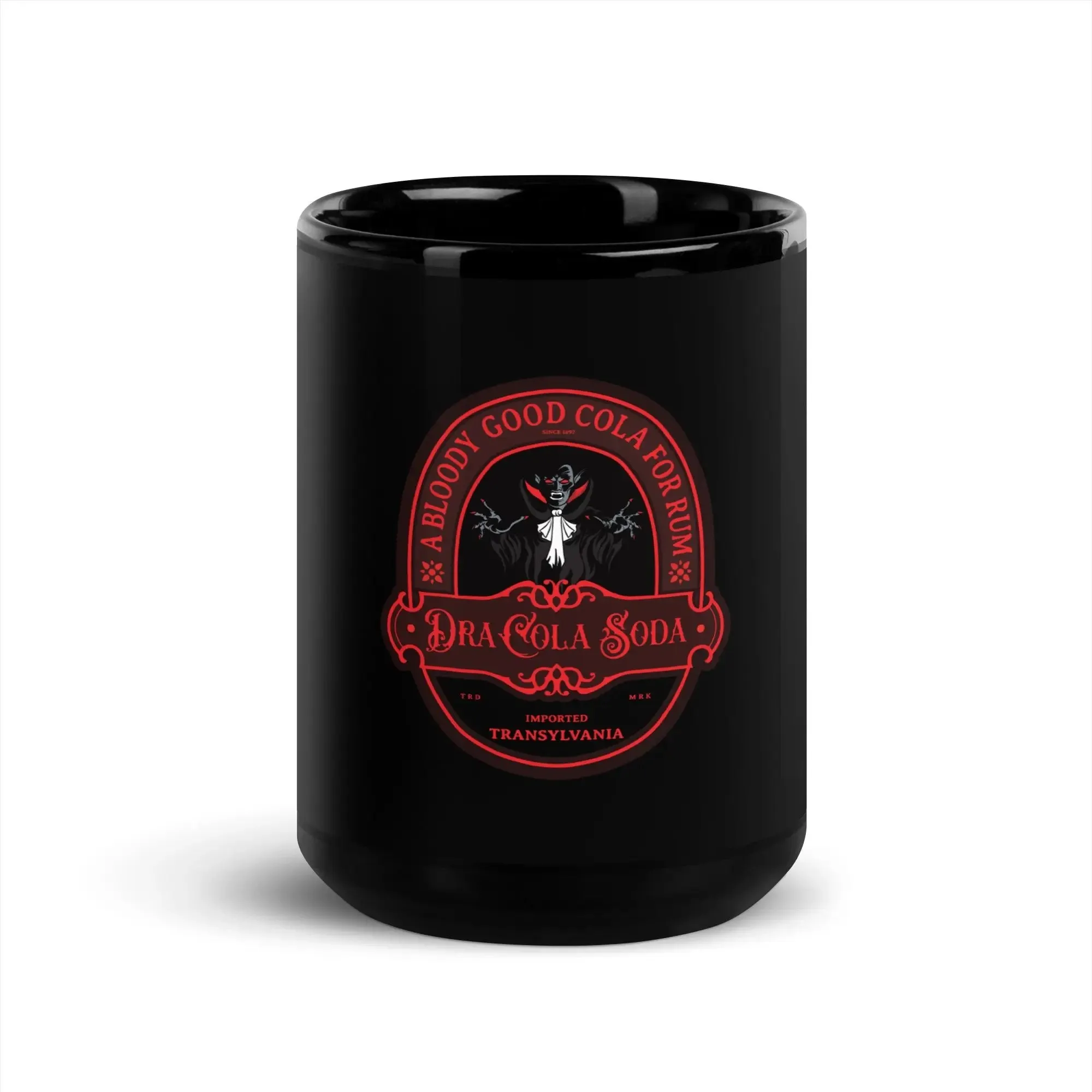 DraCola Black Glossy Mug