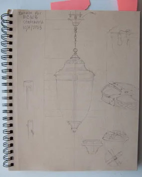 Drawing of Statehouse Lantern