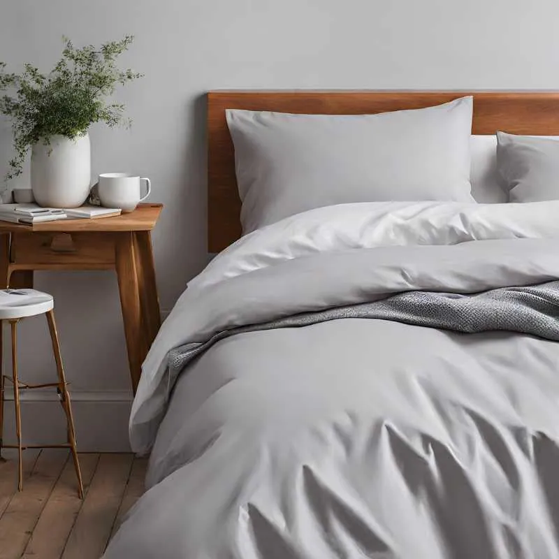 Duvet Cover Set - Light Grey | Single Three Quarter & Double