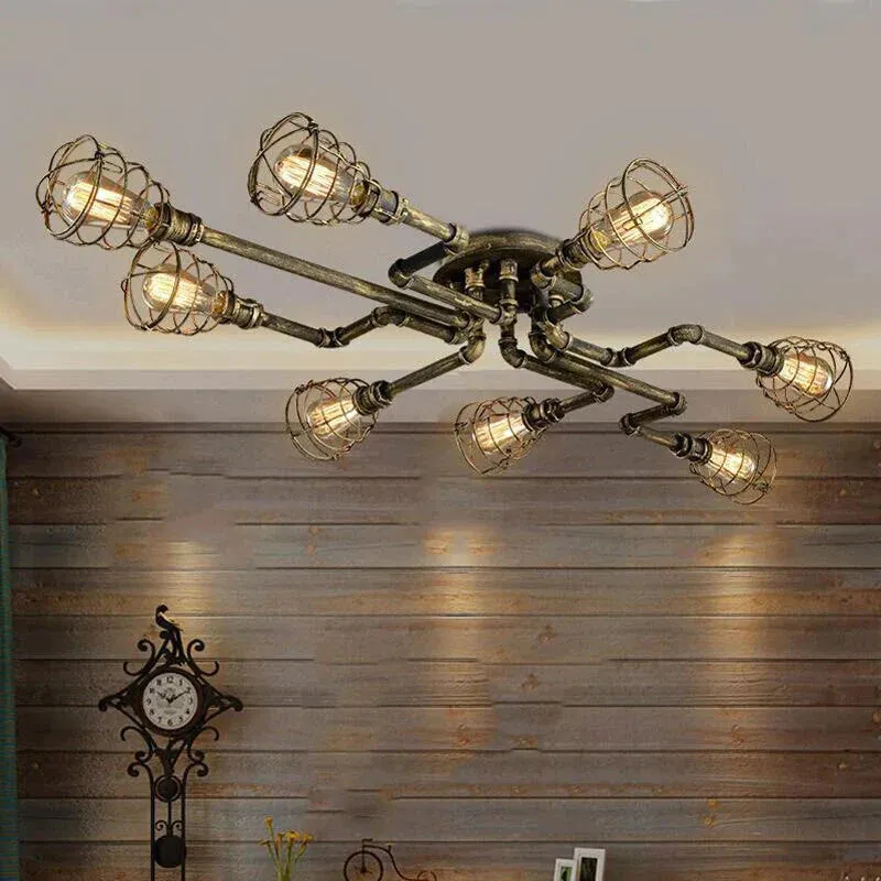 Earl - American Retro Water Pipe Chandelier