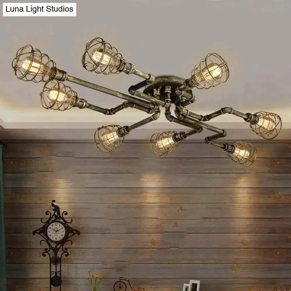 Earl - American Retro Water Pipe Chandelier