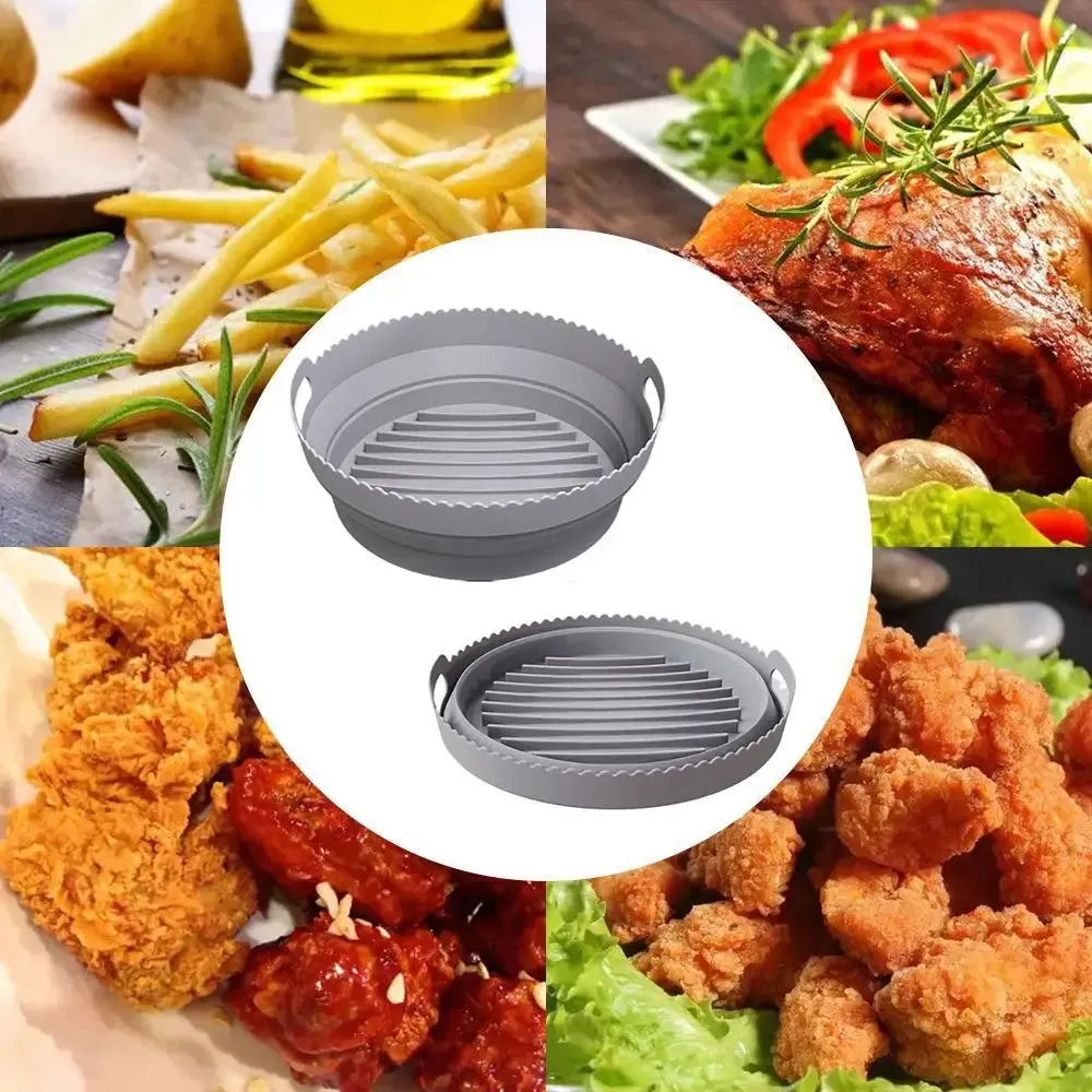 EasiClean Air fryer Foldable Silicone Grill Pot with Handles