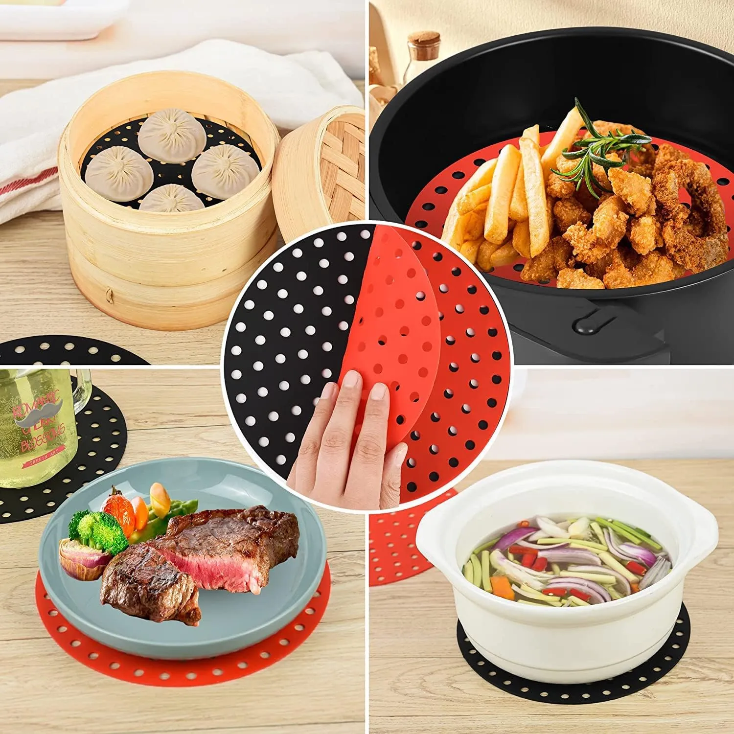 EasiClean Reusable Air Fryer Mat -Round