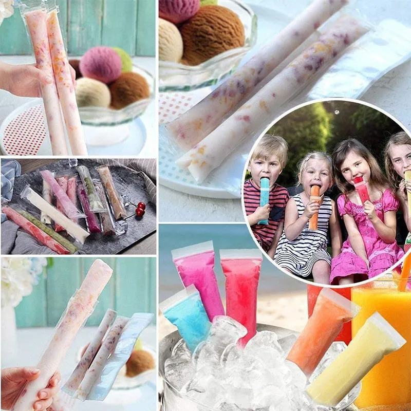 Easy Ice Popsicle Maker Bag Set