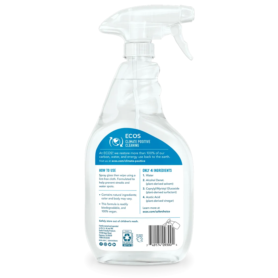 ECOS Window Cleaner Vinegar 22oz/650ml Exp: 08/26