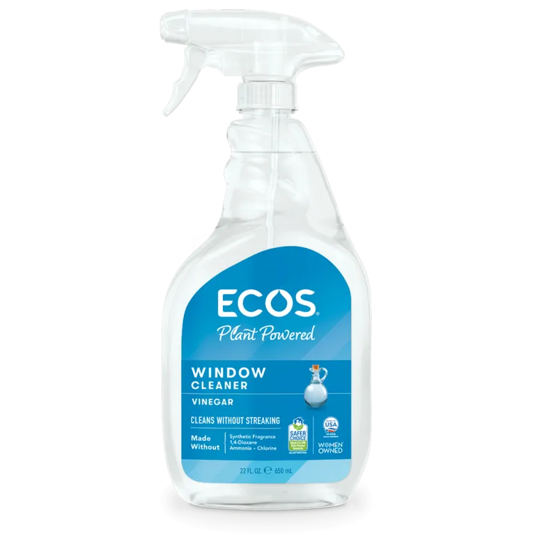 ECOS Window Cleaner Vinegar 22oz/650ml Exp: 08/26