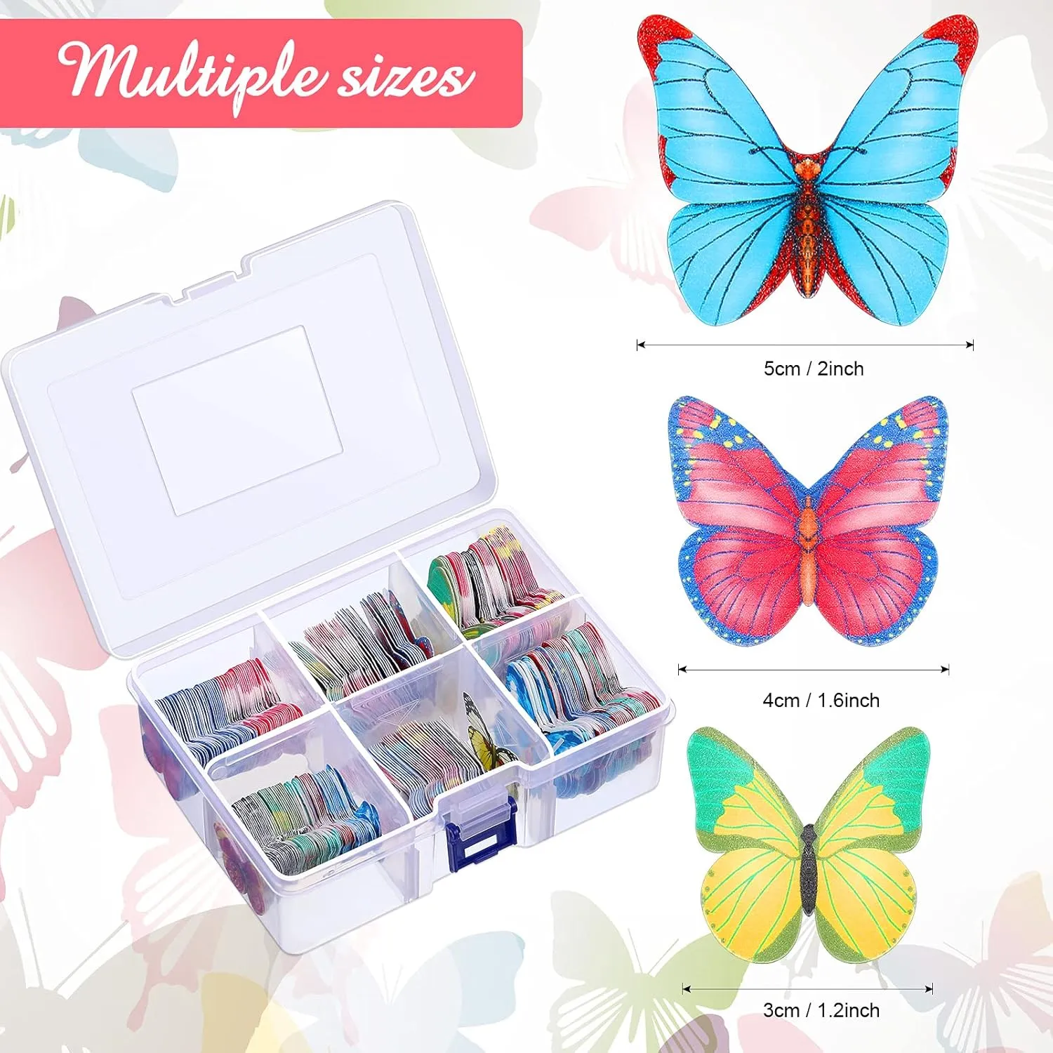 Edible Rice Paper Butterfly Decorations 320pc - Baking, Functions & Events