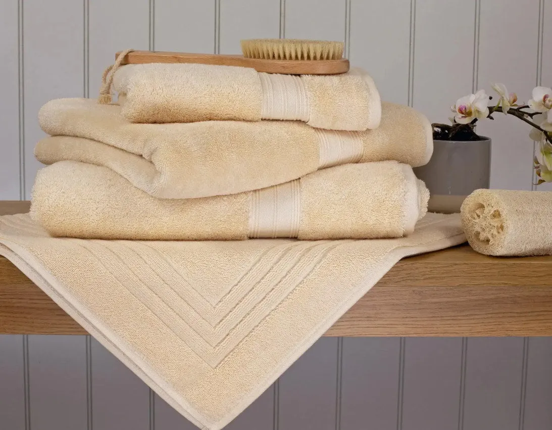 Egyptian Cotton Bath Towel Pair - Creme