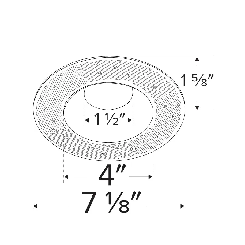 Elco ELK430 4" Round Trimless Adjustable Smooth Reflector Trim