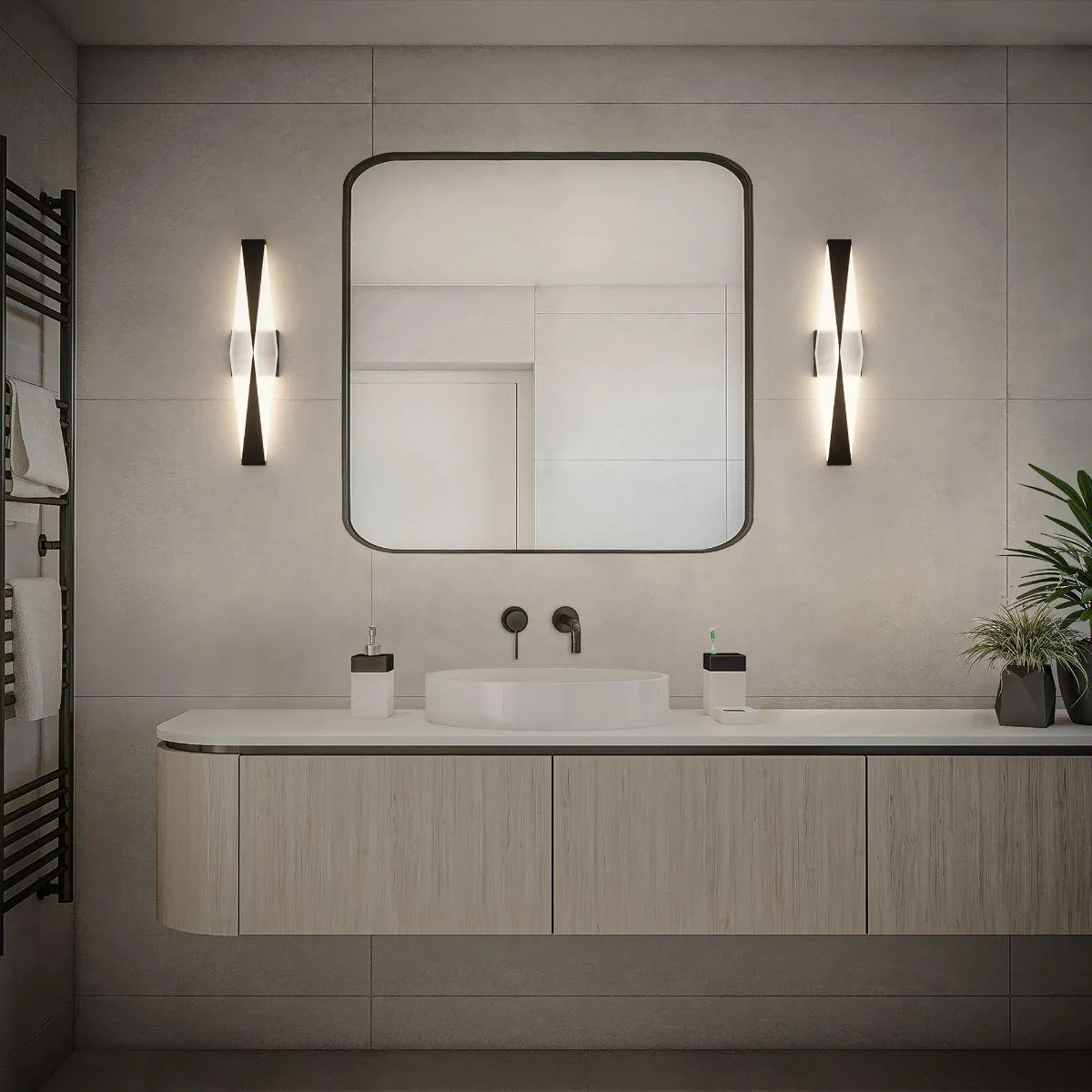 Enigmatic 24 in. LED Bath Bar 2700K Black finish