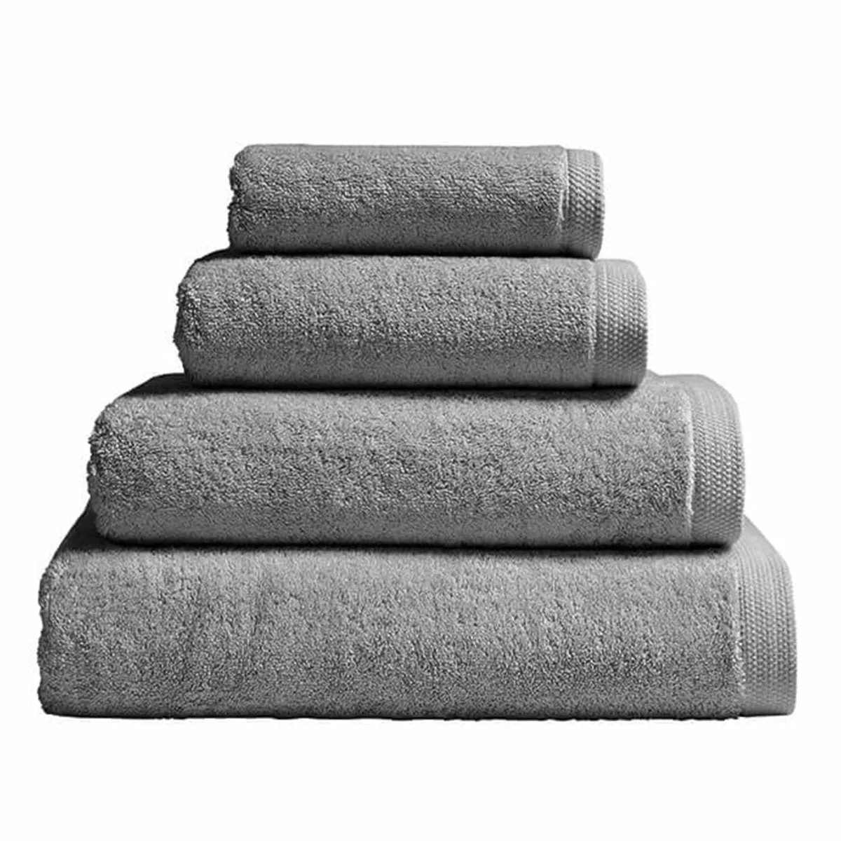 Essentiel Stone Grey Bath Towels by Alexandre Turpault