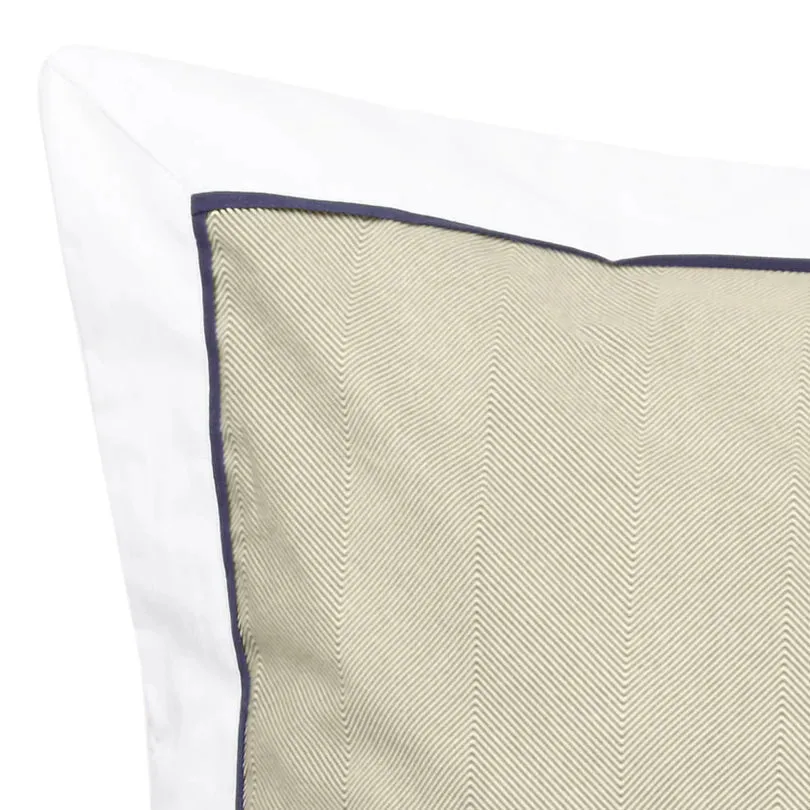 Essex Olive European Pillowcase By Logan and Mason