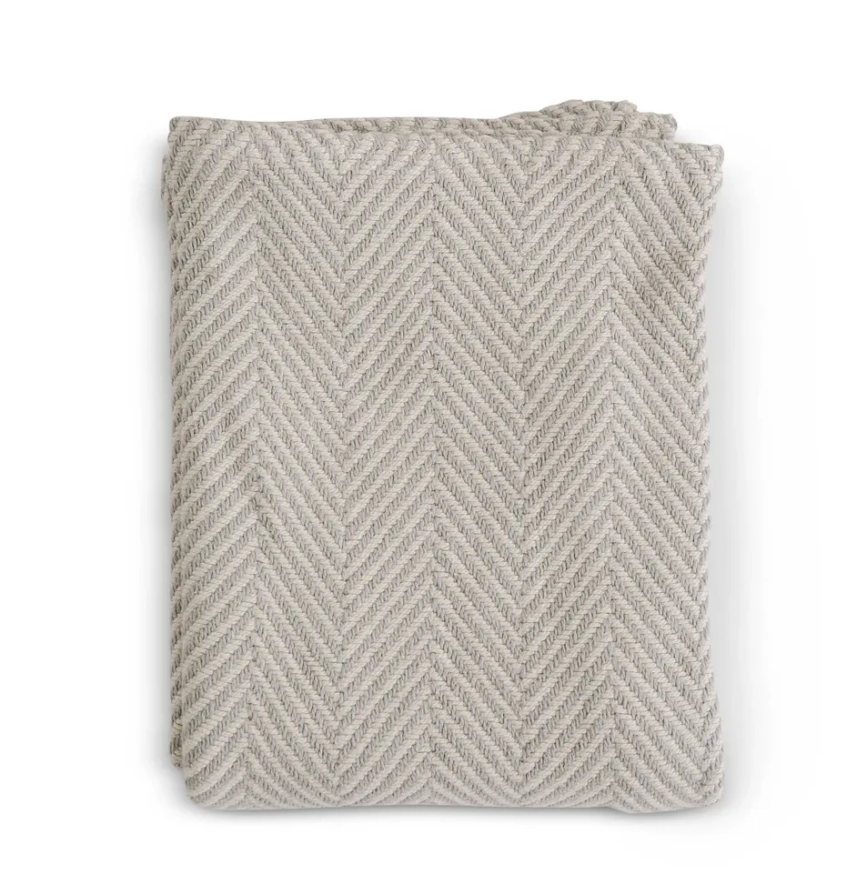 Evangeline Herringbone Baby Blanket