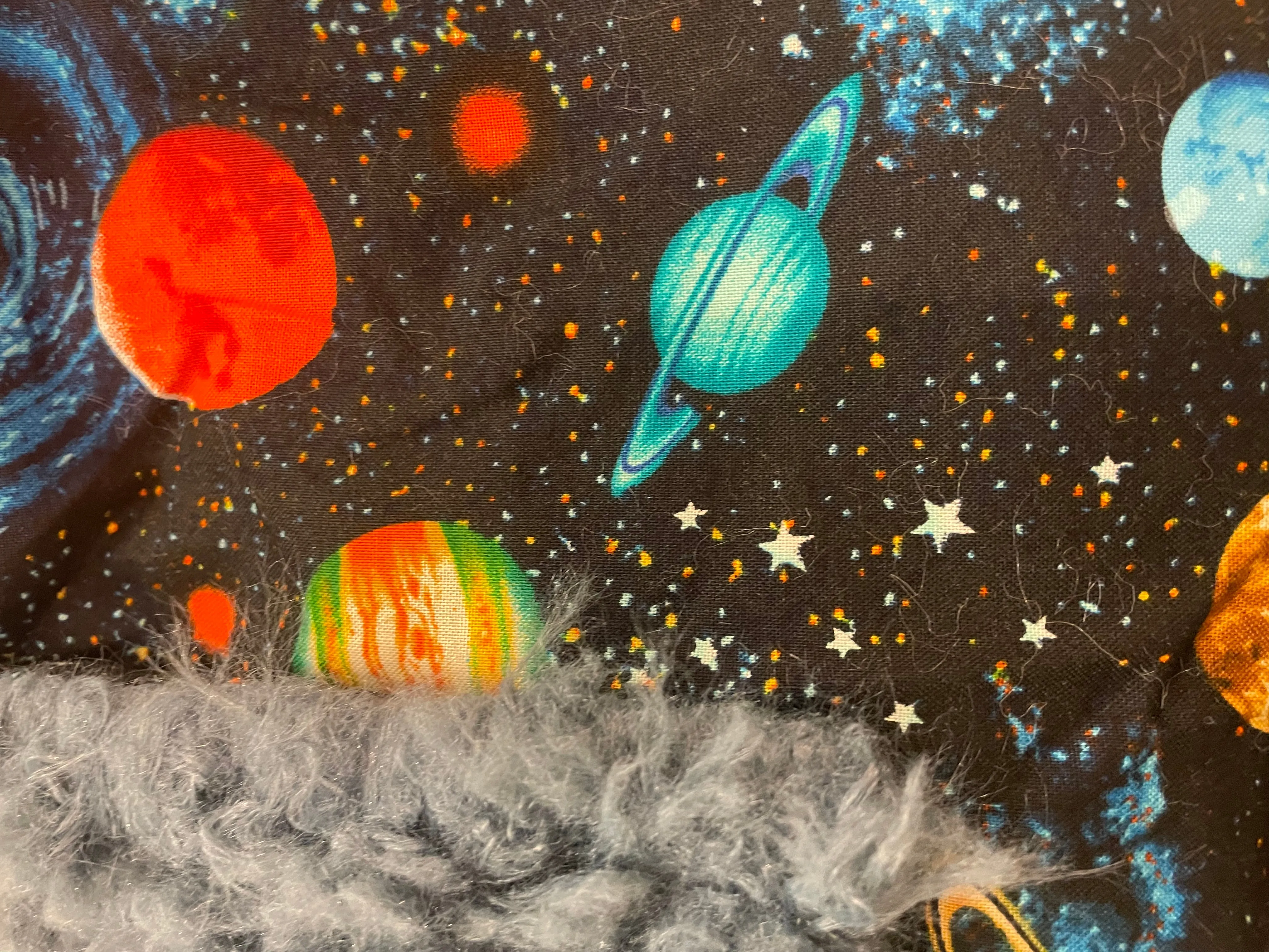 Faux Fur Blanket - Planets