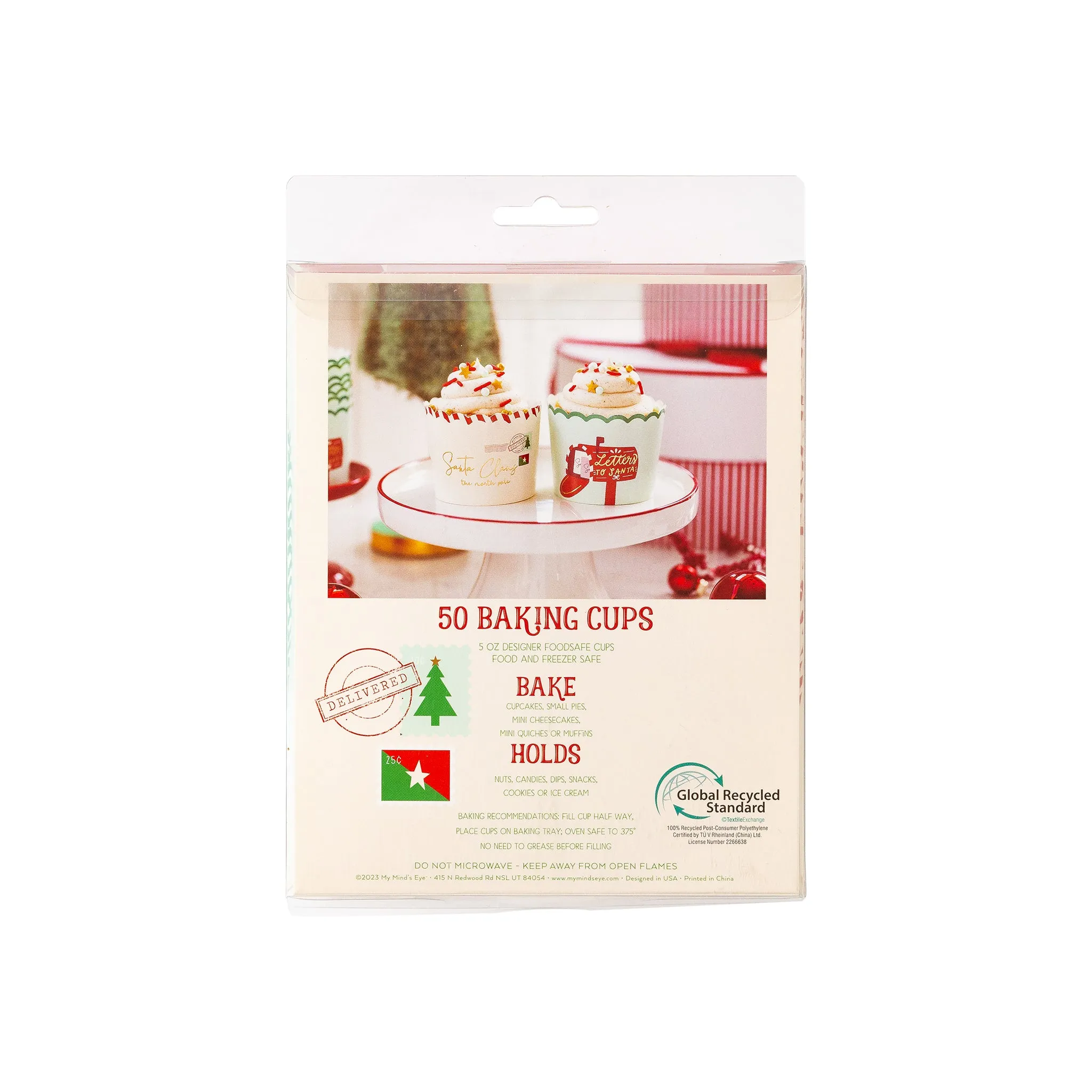 Foiled Dear Santa Baking Cups (50 pcs)