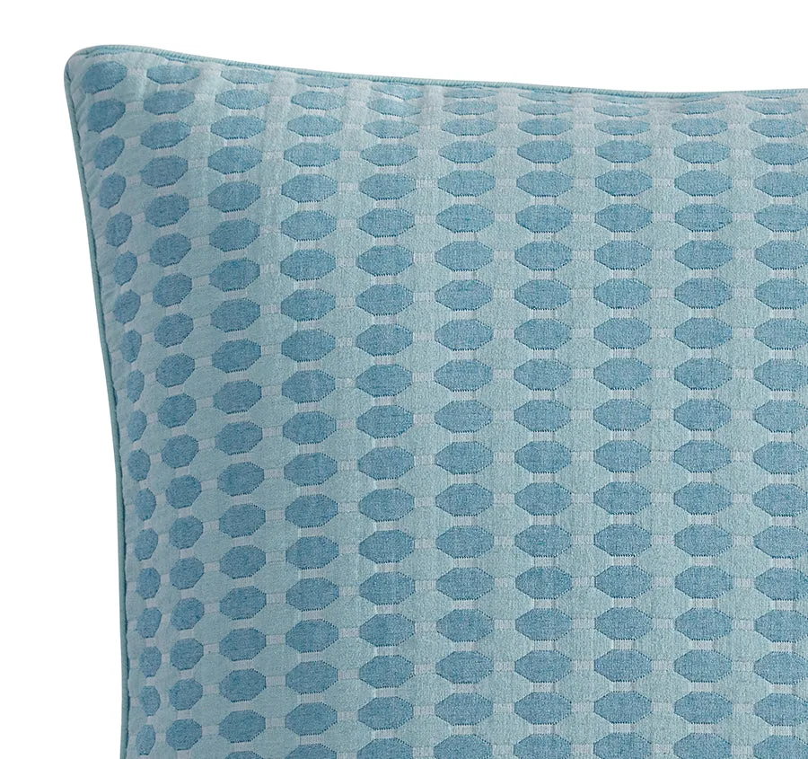 Frankie European Pillowcase Turquoise