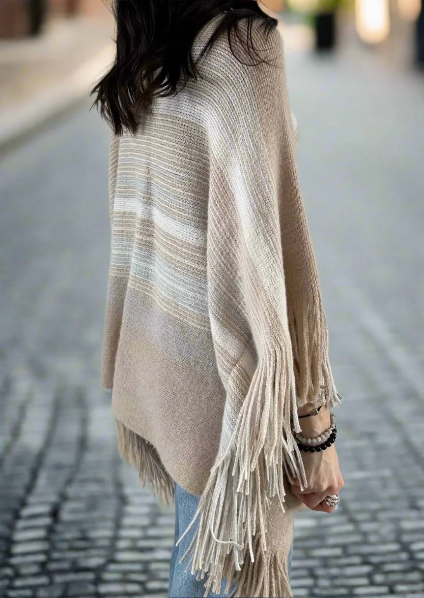 FRINGE PULLOVER SHAWL - MORE COLORS