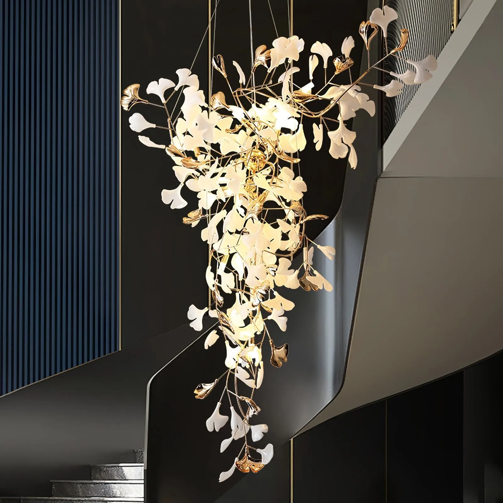 Ginkgo Tip Tlying Chandelier