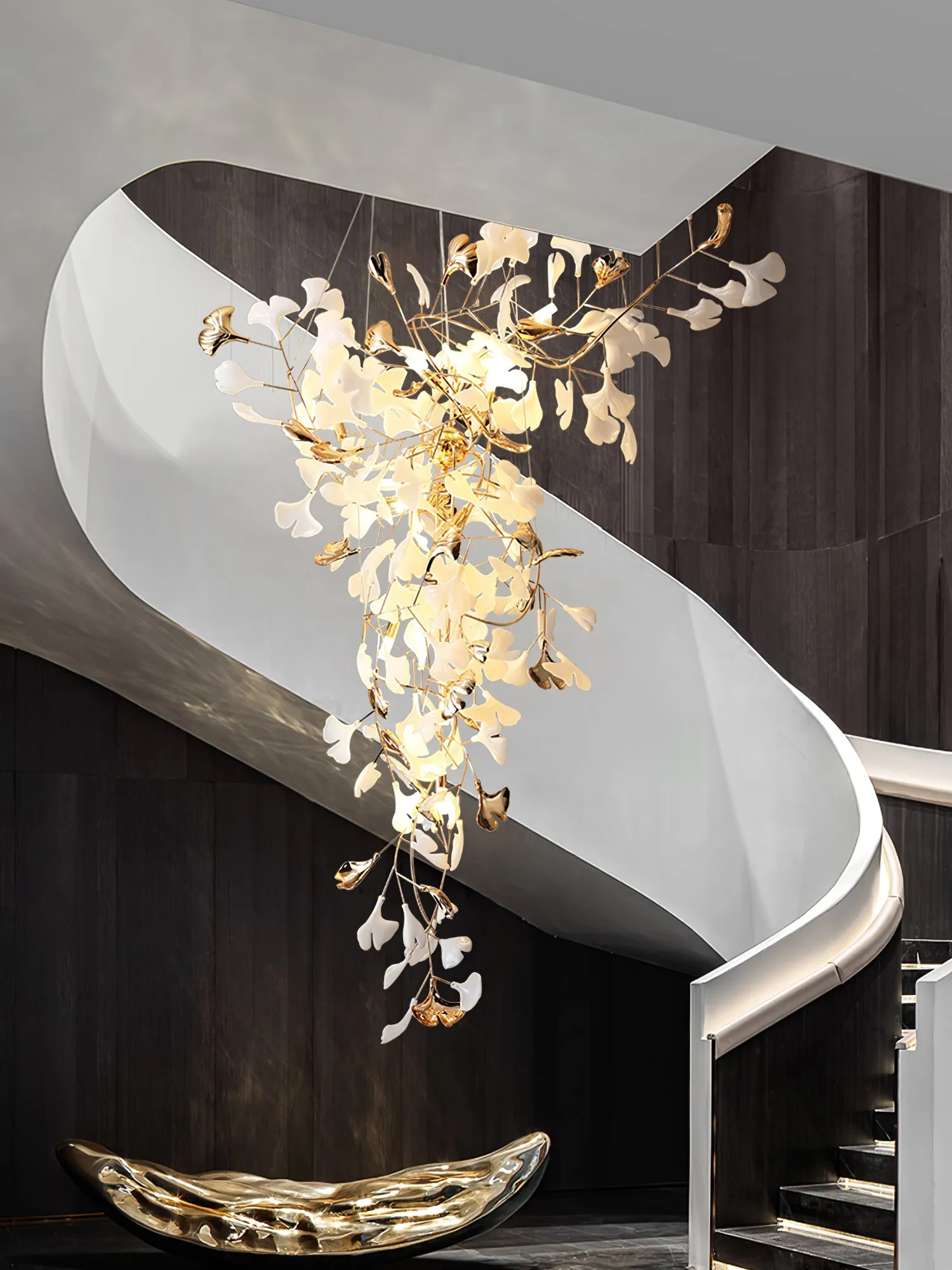 Ginkgo Tip Tlying Chandelier