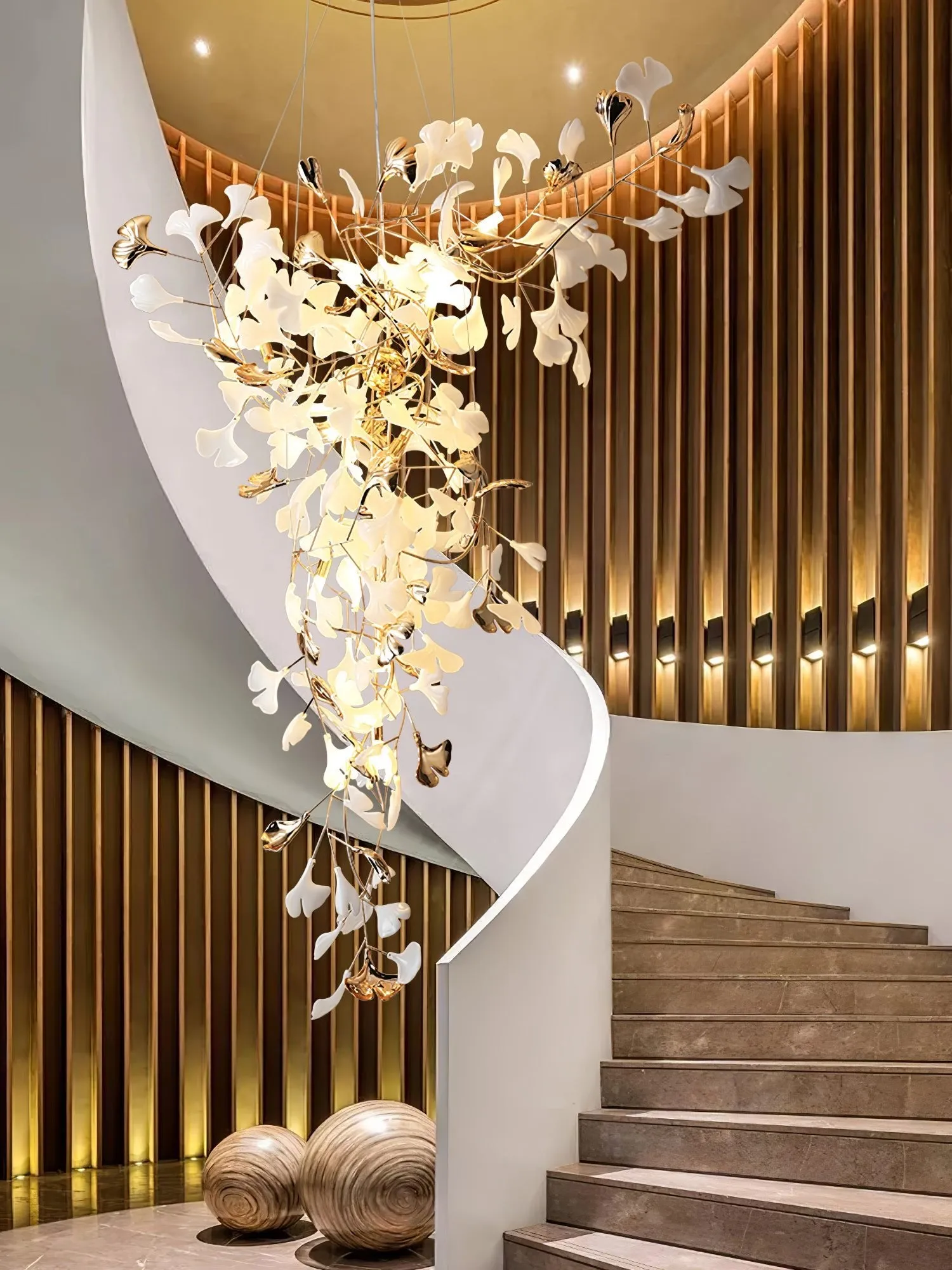 Ginkgo Tip Tlying Chandelier