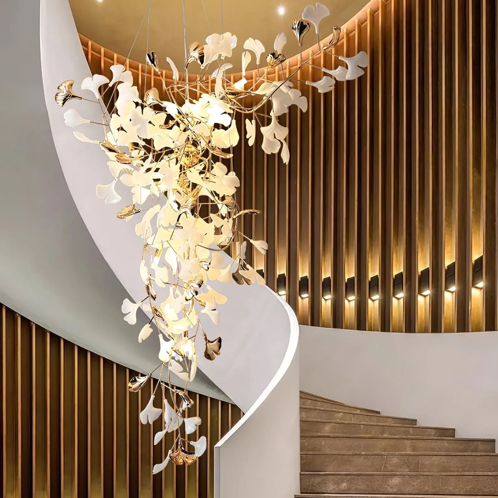 Ginkgo Tip Tlying Chandelier