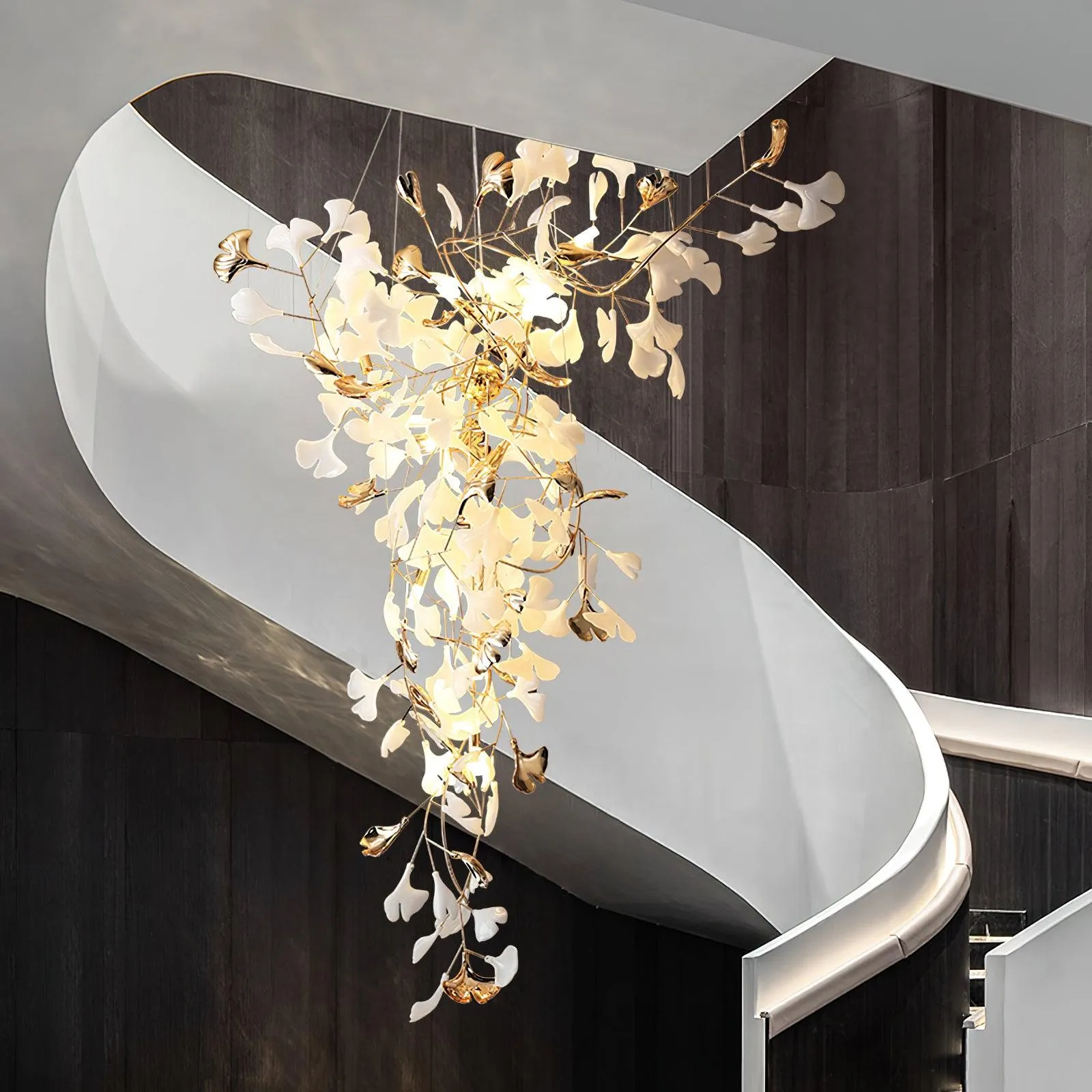 Ginkgo Tip Tlying Chandelier