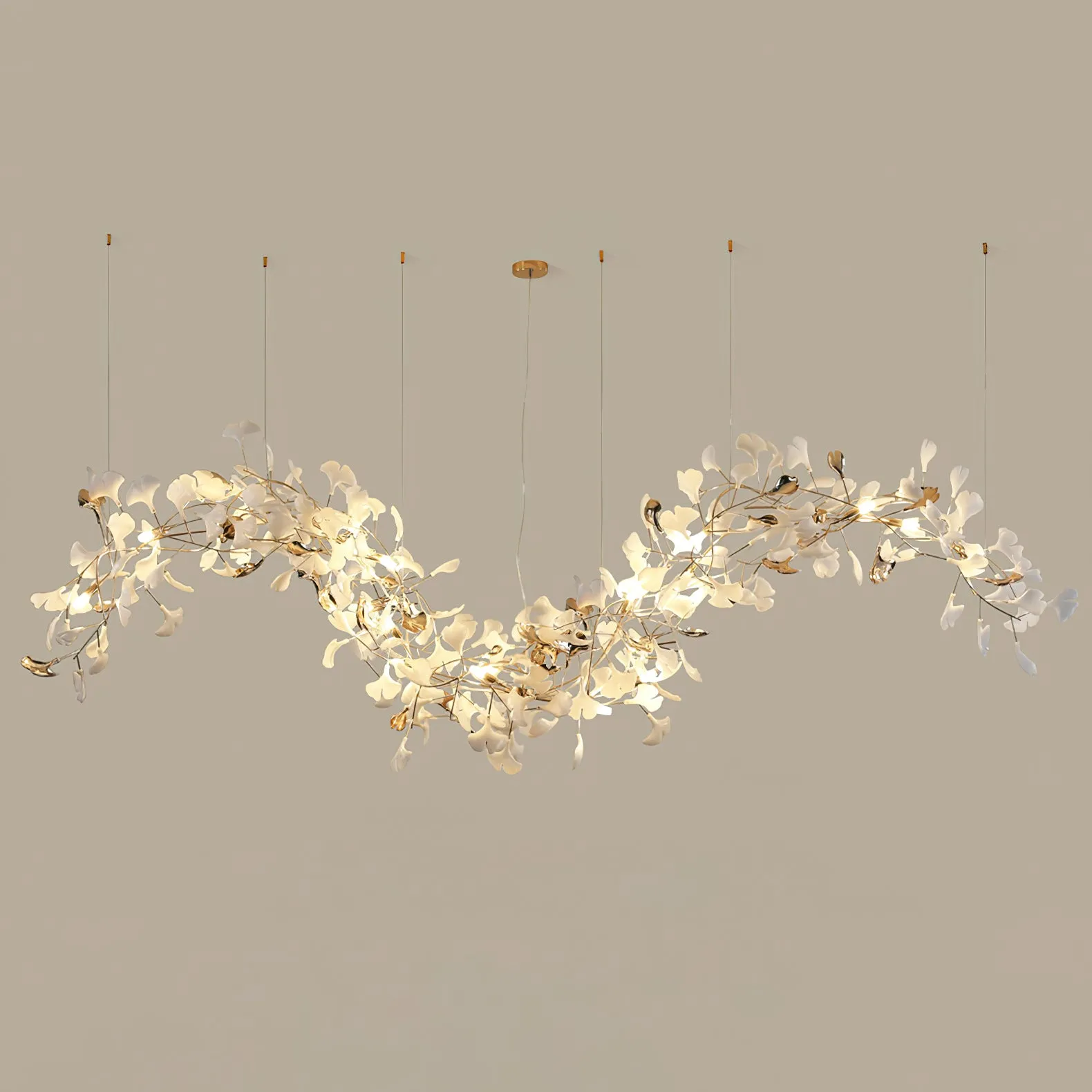 Ginkgo Tip Tlying Chandelier