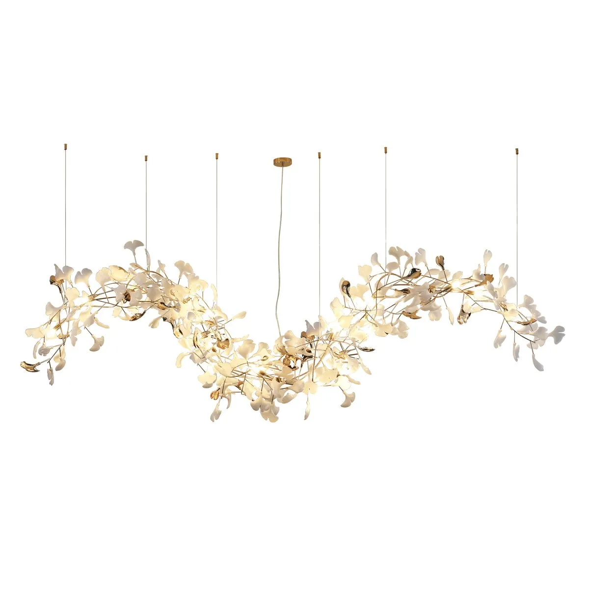 Ginkgo Tip Tlying Chandelier