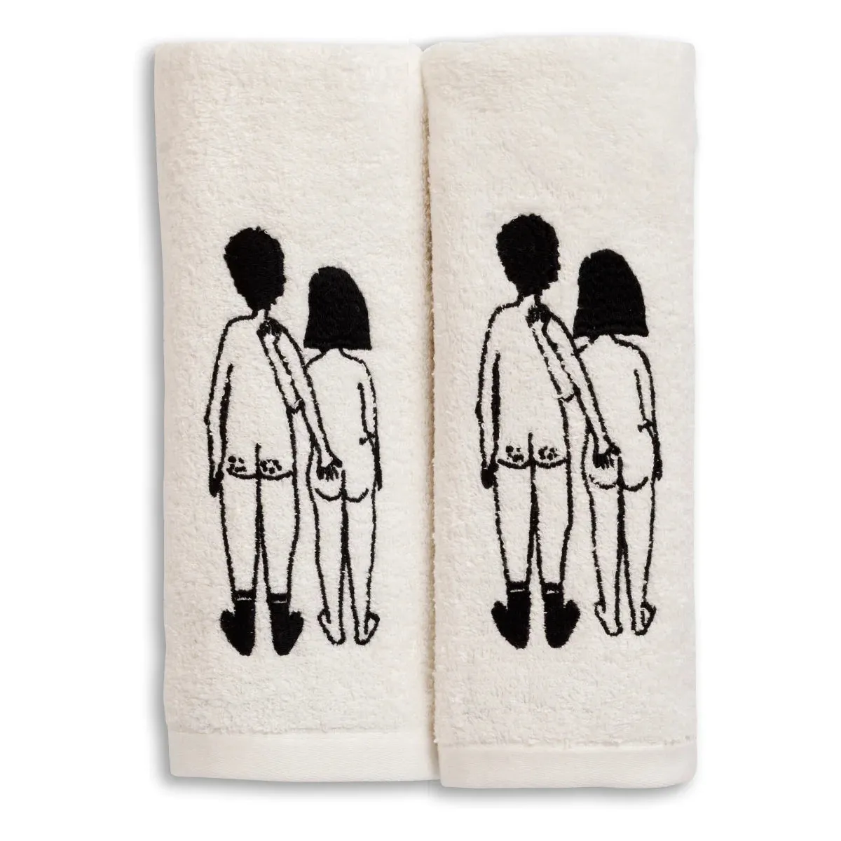 Guest Towel Set - Naked Couple